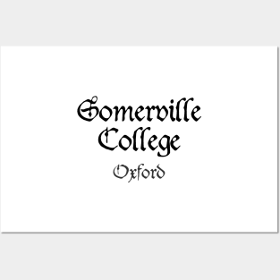 Oxford Somerville College Medieval University Posters and Art